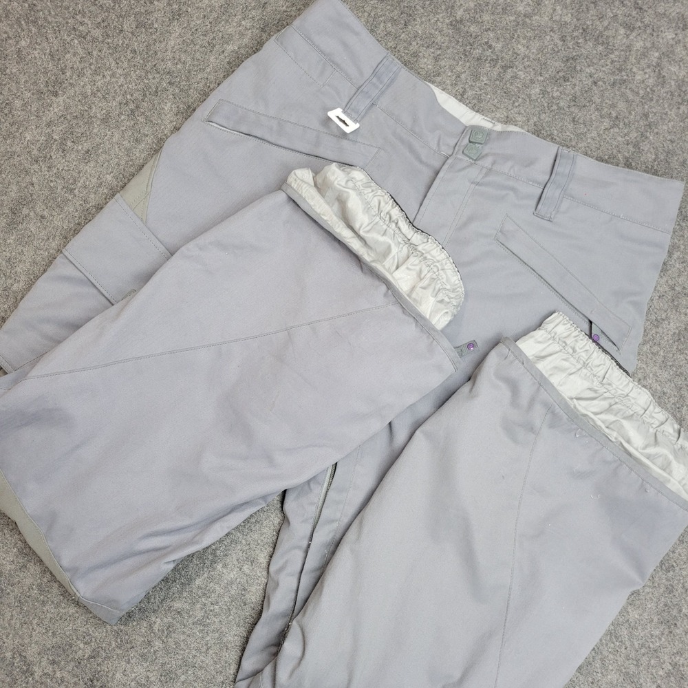 Empyre Snow Pants Womens M Gray Winter‎ Ski Waterproof Ankle Zip Straight Leg